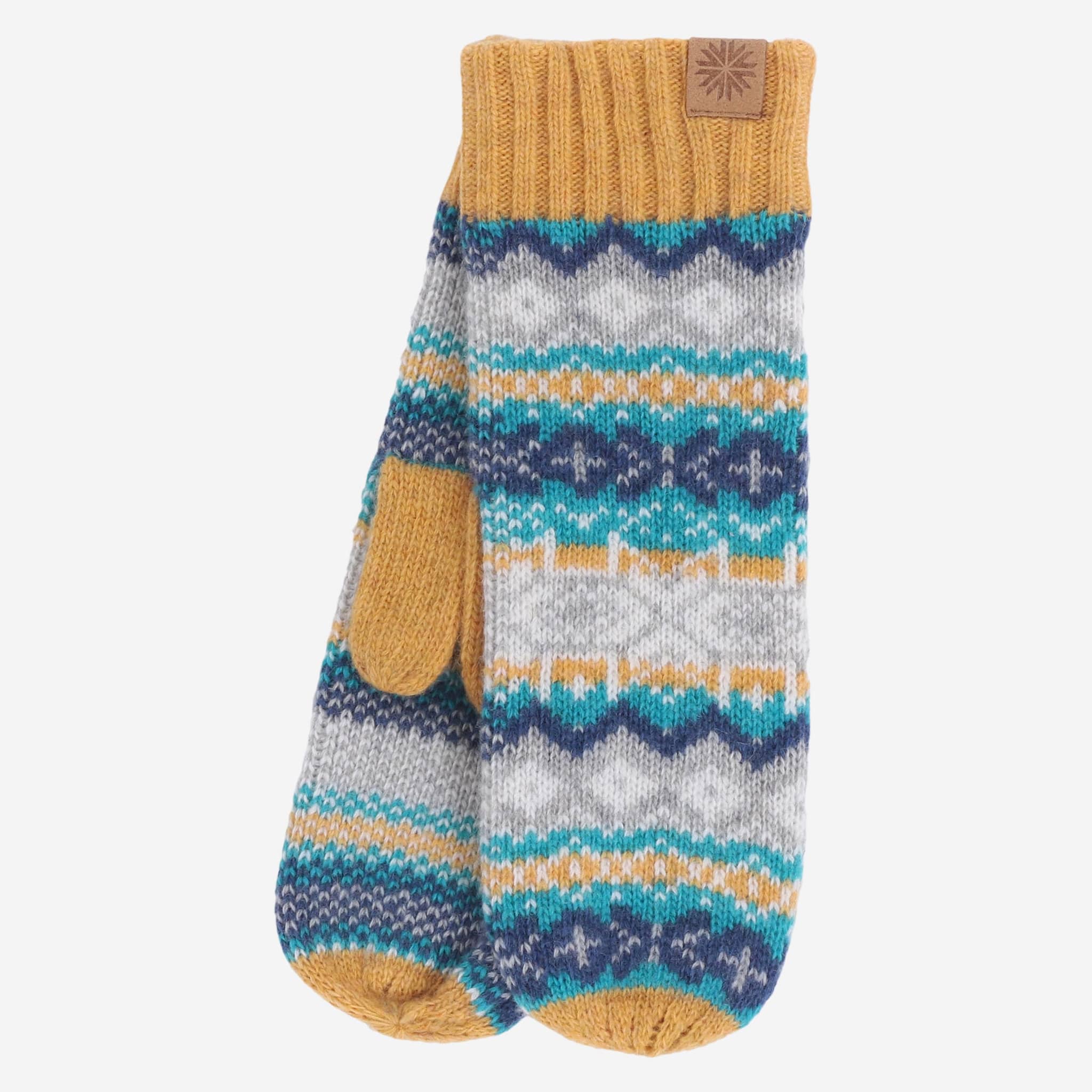 Skrúður wool blend Nordic mittens  